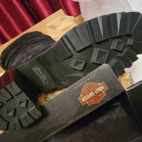 Harley-davidson suede knee boots - Picture 4 of 6